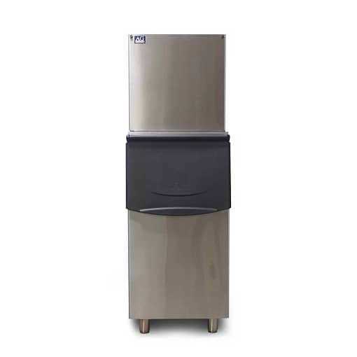 AG AC-400 Upright Ice Machine - 180Kg/24Hrs, Stainless Steel with 145Kg Storage