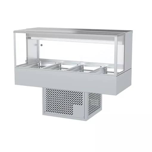 Woodson WR.CFSQ24 Cold Food Display - 4 Bays for GN Pans