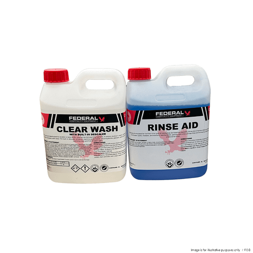 DH-PACK Commercial Dishwasher Detergent & Rinse Aid - 2L Bottles