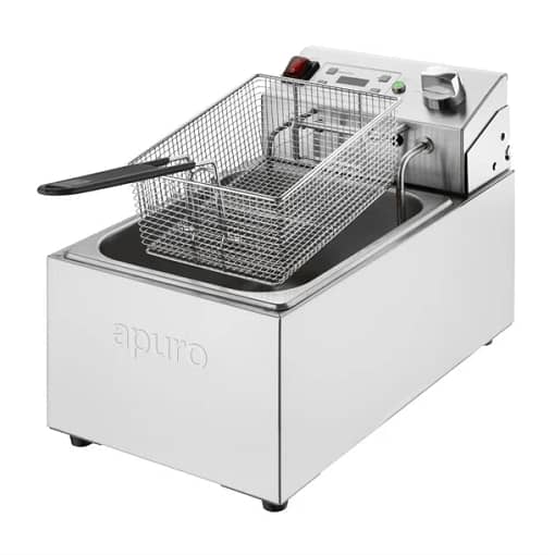Apuro CU622-A 5L Commercial Electric Fryer with Digital Timer – 2.8kW