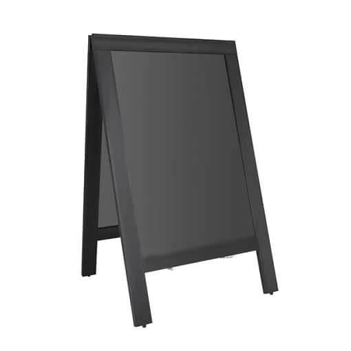 CU993 Olympia Pavement Board – Black Wooden Frame A-Frame Sign 700x1200mm