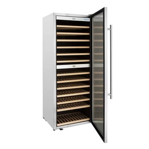Polar G-Series 126 Bottle Dual Zone Wine Fridge – Stainless Steel