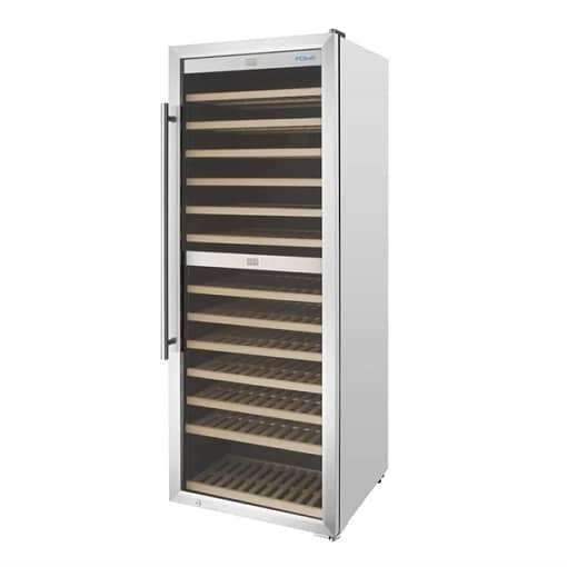 Polar G-Series 126 Bottle Dual Zone Wine Fridge – Stainless Steel