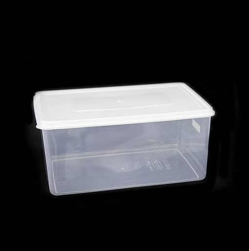 Food Storage Box Clear with White Cover 345*230*160/0845 12.7L 014682