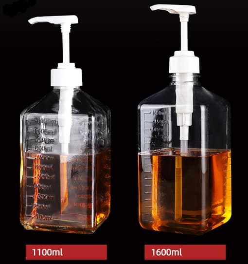 plastic bottle with 8ml pump 1600ml 60081 (60081)