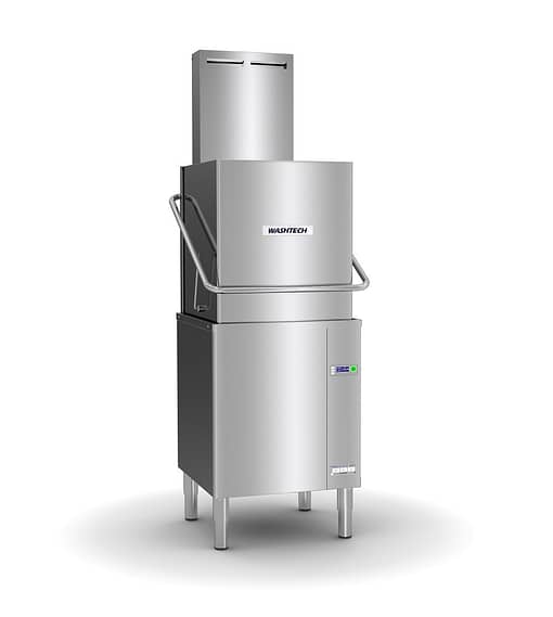 Washtech M2C Passthrough Dishwasher - Heat Condensing Unit, 1080 Plates/Hour