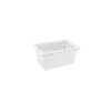 Kitchen Knock 008827 white PE food safety container with 45L capacity, ideal for commercial kitchen storage
