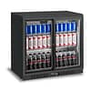 Atosa BB-208SEC 2-Sliding Door Back Bar Cooler showcasing 208L capacity, ideal for bars and cafés