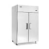 Atosa MBF8002 2-Door Upright Freezer with 1300L capacity and top-mounted compressor, ideal for busy commercial kitchens