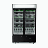 Bromic GM0900LBECO Upright Display Fridge - 885L, 2 Doors, Flat Glass, Black