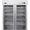 Atosa YCF9402 Double Glass Door Refrigerator with 900L Capacity, Stainless Steel, Embraco Compressor