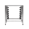 Turbofan SK40A stainless steel oven stand with adjustable feet, ideal for 5 & 7 tray combi ovens in commercial kitchens
