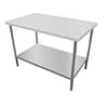 Kitchen Knock Stainless Steel Work Bench with Timber Layer, 1200×600mm, 304 Grade, Commercial Use