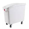 Kitchen Knock 81L Ingredient Bin with Scoop – White Food-Grade Storage Solution with Compact Design
