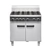 Cobra CR9D – 6 Open Burners with 2/1 GN Static Oven | Professional Cooking Range