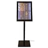 Securit GL110 LED Menu Display Case with Weather-Coated Steel & LED Illumination