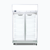 Bromic GD1000LF 976L Upright Double Glass Door Display Fridge with LED Lightbox