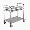Kitchen Knock Stanless Steel Serving Trolley with Bowl Holder 402956