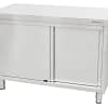 Kitchen Knock 1500mm Stainless Steel Sliding Door Cabinet – 700mm Deep, 220KG Rated