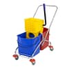 Jantex M880 Dual Bucket Mop Wringer – 2×23L Commercial Cleaning Trolley with Frame