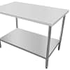 Kitchen Knock stainless steel work bench with undershelf 1800×800×900mm
