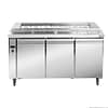 Thermaster PWB150 deluxe three-door pizza prep bench 1500×800×1000 mm, 360 L, stainless steel – Australia