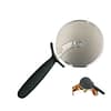 Ambrogio Sanelli Triangle 505771007 pizza cutter 10cm, stainless steel rolling blade, polypropylene handle, dishwasher safe, made in Germany, Australia