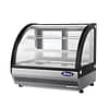 Atosa WSY100L Countertop Cake Showcase 700mm featuring elegant curved glass design, ideal for cake and dessert displays.