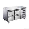 FED-X 4-Door Stainless Steel Bench Fridge with GN Drawers