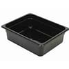 Kitchen Knock Polycarbonate Black Gastronorm Pan 1/2 GN with 100mm Depth, Pack of 6, Food Safe