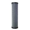 Bromic 45004 water filter cartridge with 5 micron granular activated carbon, 250mm, black – front view, Australia