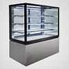 Anvil NDSV4750 4-tier square glass cake display, 605L, 1500mm, LED lighting – front view, Australia