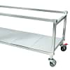 Woodson W.TRA26 stainless steel trolley for 6 module displays