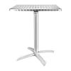 Bolero CG838 square stainless steel flip-top table 600mm, café patio outdoor nesting table, Australia