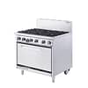 Kenna 4/6 Burner Commercial Gas Stove with Oven