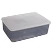 Kitchen Knock 014678 6.5L food storage box with white lid, clear polycarbonate container for commercial kitchens
