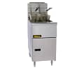 Anets AGG14 gas tube fryer with inverted burners, 397mm, NG/ULPG, stainless steel – front view, Australia