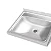 Kitchen Knock 631195 compact stainless steel wall-mounted hand basin, ideal for hygiene stations