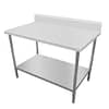 Kitchen Knock 621206 stainless steel work bench with splashback & undershelf 900×800×900+150mm SKU 621206