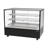 Airex AXH.FDCTSQ.09 countertop heated square food display 160L black finish