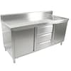 FED SC-6-1800R-H Modular Stainless Steel Right Sink Cabinet, 1800mm, Commercial Storage