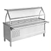 FED BS5C refrigerated buffet serving table stainless steel, 5 GN pans, 1900mm, glass top – Australia