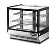 Atosa WSF160L Countertop Cake Showcase 900mm featuring square glass display, ideal for cakes and pastries.