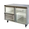 Anvil UBG1200(H) Under Bench Fridge with 1½ Glass Doors – 360L Capacity