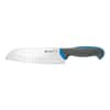 Ambrogio Sanelli TC50020L Tecna Santoku knife 20cm, Granton edge, NITRO-B stainless steel blade, SEBS blue handle, made in Italy, professional chef knife, Australia