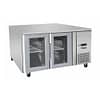 Atosa EPF3721 1360mm Two-Door Glass Fridge Table