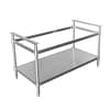 CookRite ATSEC-1200 stainless steel equipment stand, 1218mm wide, for AT80G gas cooking series