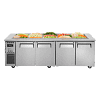 Turbo Air KSR24-4(FB) 2400mm 4-door stainless salad buffet table 600L with cutting board – Australia