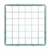 Vogue F618 glass rack extender with 36 compartments, 500mm, grey plastic – top view, Australia