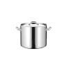 Kitchen Knock 415375 8L stainless steel stock pot with lid for commercial kitchens